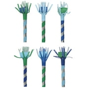 Way to Celebrate! Blue & Green Party Blowers, 6ct
