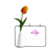 thumbnail image 1 of Tarjeta de jarrón artificial de tulipanes, 1 of 3