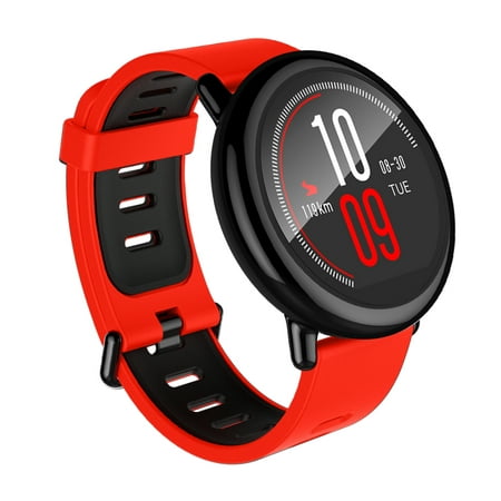 Amazfit Pace Multisport Smartwatch by Huami with All-Day Heart Rate and Activity Tracking, GPS, 5-Day Battery Life, US Service and Warranty (A1612 Red (Best Rated Home Warranty)