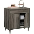 thumbnail image 4 of Pemberly Row Armoire de Rangement Moderne à Base Bibliothèque en Bois d'Ingénierie, Fini Bois Foncé, 4 of 14