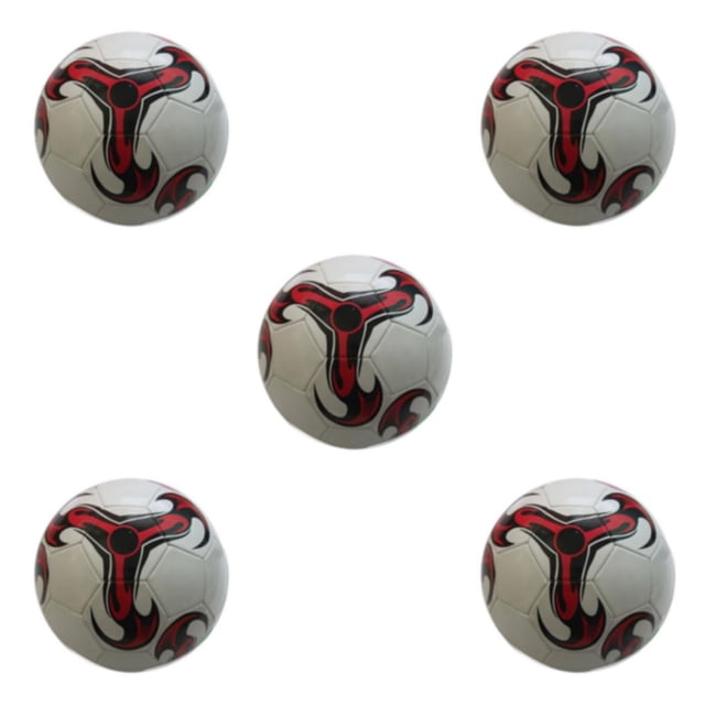 Maytalsory Wide Application Soccer Ball For Training And Sports Football Game Blast-proof 1 White 5Set