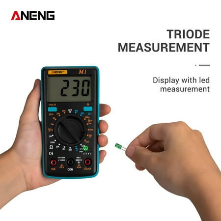 Digital Multimeter,M1 Handheld Lcd Resistance Continuity Tester Lcd Precision Resistance Continuity Tester Overload Siuke Eryue Qisuo