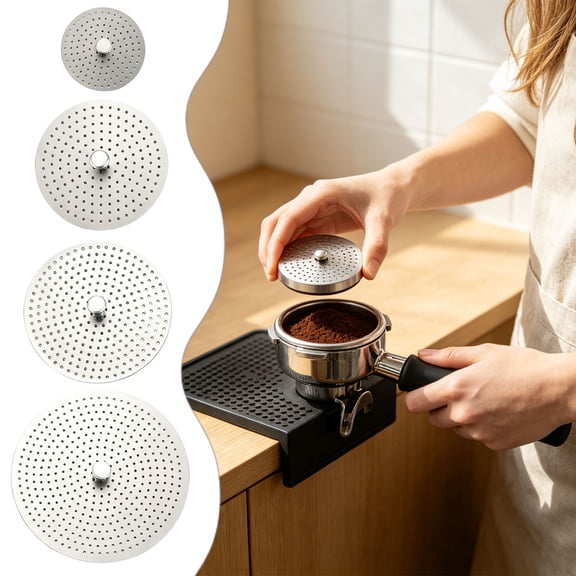 Stainless Steel Coffee Filter Screen For Moka Pot, Replacement Filter Plate For Espresso, Metal Filter Basket For Stove Top,Silver - 7.3Cm