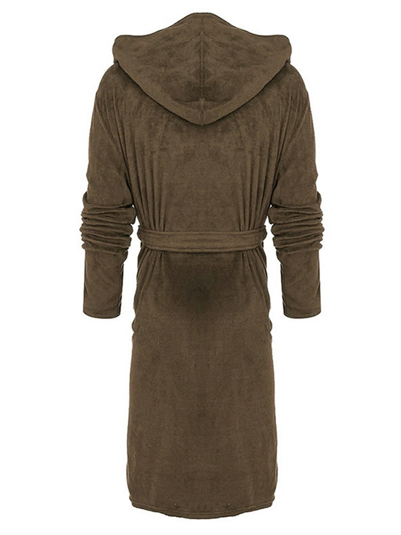 brown dressing gown mens Georgia Gown – Chocolate Cotton Velour Robe