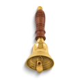 thumbnail image 2 of Small Lacquered Brass Wooden Handle Hand Bell GM15611, 2 of 2