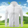 thumbnail image 3 of Sanbonepd Women Solid Color Rain Jacket Outdoor Plus Size Hooded Windproof Loose Coat Trendy, 3 of 4