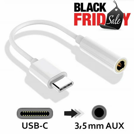 Black Friday deals & offers USB C Headphone Jack Adapter,Type-C to 3.5mm Headset Dongle Speaker Earphone Stereo Audio for Huawei, LG, Honor, Lenovo, Samsung Galaxy and Most Android (The Best Black Friday Deals)