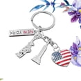 thumbnail image 4 of American Independence Day Keychain USA Patriotic Keyring Metal Key Holder for July 4th National Day, 4 of 4