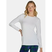 ClimateRight by Cuddl Duds Women's Stretch Microfiber Warm Long Underwear Top, Sizes up to 4X