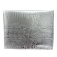 thumbnail image 5 of Waverly Inspirations 52" Faux Leather Crocodile 2 Tones Print Upholstery Home Decor Fabric By The Yard, White/Silver, Available In Multiple Colors, 5 of 11