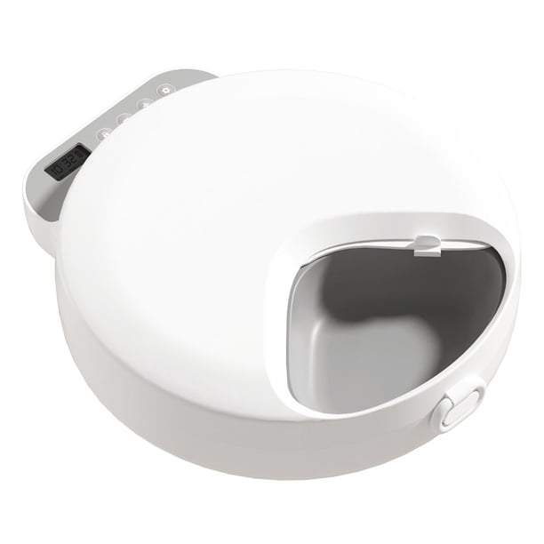 Comedero Automático para Comida Húmeda, Cuatro Comederos para Diferentes Alimentos, Comedero para Gatos para Comida y Húmeda con Bolsas de Hielo