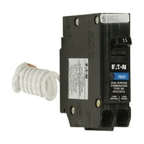 Eaton BR 15A Single-Pole Short Body AFCI/GFCI Breaker BRN115DF