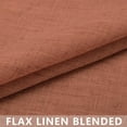 thumbnail image 4 of Terracotta Curtains 54 Inch Length for Bedroom 2 Panel Sets Rod Pocket Linen Drapes Light Diffusing Semi Sheer Rust Curtain for Living Room Dining Bathroom Boho Decor Burnt Orange Red Brown 52x54 Long, 4 of 8