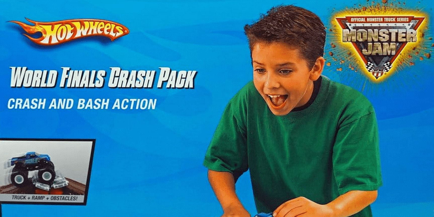 Hot Wheels Monster Jam World Finals Crash Pack - Build your own obstacle course - Includes one Truck