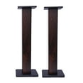 thumbnail image 5 of 2x Walnut Wood Speaker Stands Home Theatre Bookshelf Surround Sound Support 90cm, 5 of 24