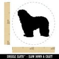 thumbnail image 2 of Bergamasco Sheepdog Dog Solid Self-Inking Rubber Stamp Ink Stamper - Black Ink - Mini 1/2 Inch, 2 of 7