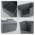 thumbnail image 3 of Set of 4 Large Open Litter Box, Anti-Splashing High Side Cat Litter Tray with Litter , 24.33" x 15.16" x 12.80", Gray, 3 of 7