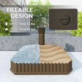 thumbnail image 3 of Base para Sombrilla de Patio Outsunny Cuadrada Resistente Marrón, 3 of 9