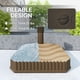thumbnail image 3 of Base para Sombrilla de Patio Outsunny Cuadrada Resistente Marrón, 3 of 9