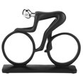 thumbnail image 2 of Escultura abstracta moderna artesanal, figura deportiva, estatua, arte tallado, figura de resina (ciclista), 2 of 9