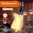 thumbnail image 4 of TICOZE 60FT Solar String Lights Waterproof, Patio Lights Solar Powered with Remote and USB Port – 15 LED Shatterproof Bulbs, 3 Light Modes, Dimmable Solar Light for Camping, Backyard, Garden, 4 of 9
