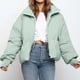 thumbnail image 4 of Abrigos de invierno para mujer, cárdigan de cuello alto sólido a la moda, chaqueta de plumón, abrigo acolchado Odeerbi ODB-3, 4 of 9