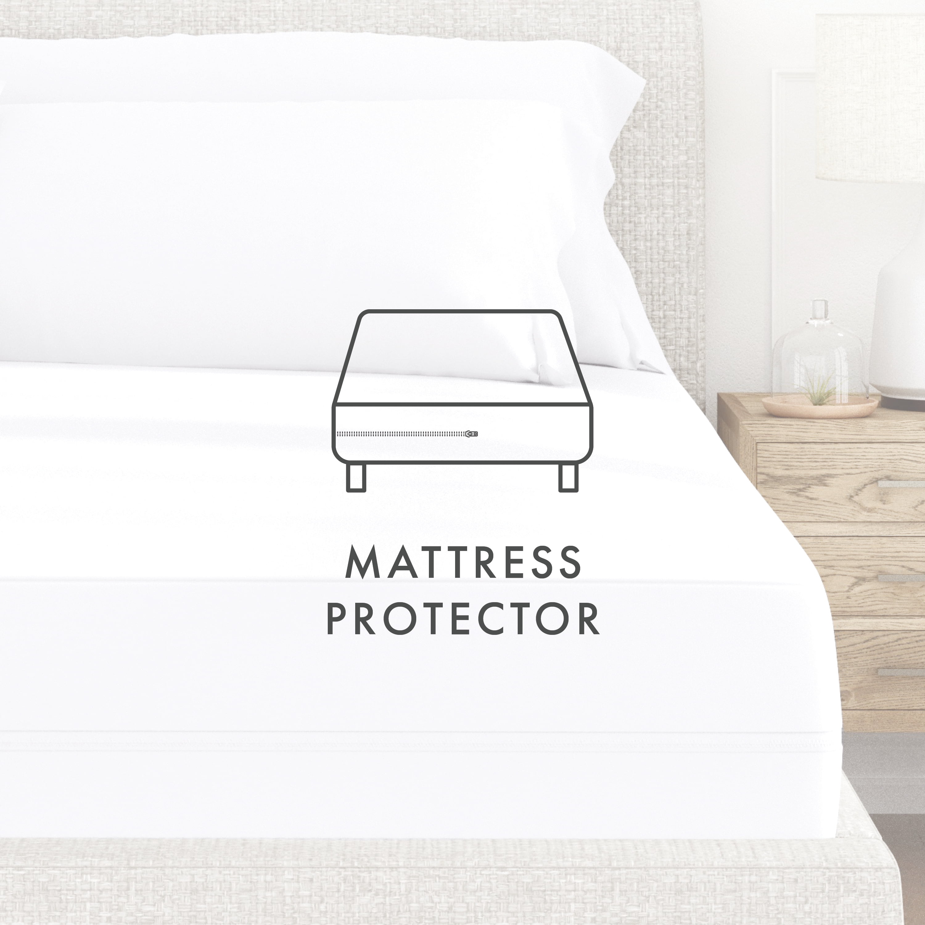 Noble Linens Microfiber Bed Bug and Spill Proof Zippered Mattress Protector, Twin XL
