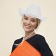 thumbnail image 1 of Luxshiny Sombrero Vaquero Ajustable De Fieltro Para Uso En Y Eventos, 1 of 5