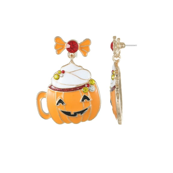 Way to Celebrate Pumpkin Mug Earring, 1 Pair