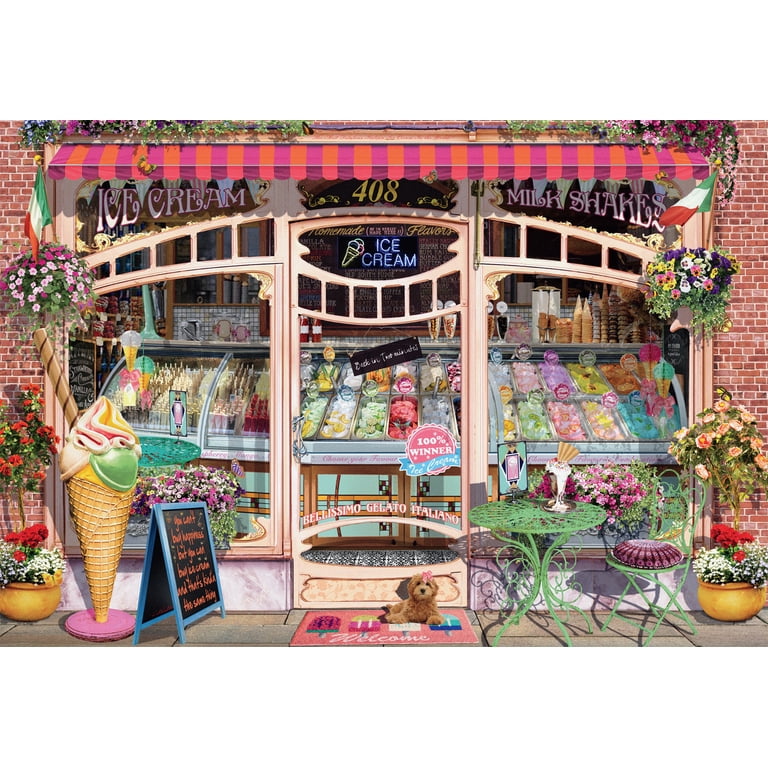 Ceaco 2000 Piece Ice Cream Shop Window (Garry Walton) Interlocking