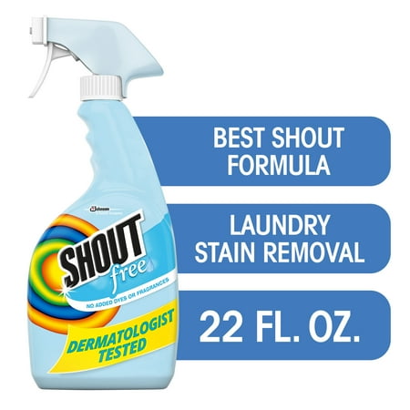 Shout Free Laundry Stain Remover, 22 Ounce, Triple-Acting Formula
