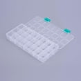 thumbnail image 2 of 1 caja organizadora de plástico con divisores ajustables, rectangular, decorativa, color blanco., 2 of 4