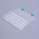 thumbnail image 2 of 1 caja organizadora de plástico con divisores ajustables, rectangular, decorativa, color blanco., 2 of 4