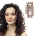thumbnail image 5 of Unique Bargains 20 Pcs 9-Teeth Snap Wig Hair Clips for Hair Extension Deep Brown, 5 of 5