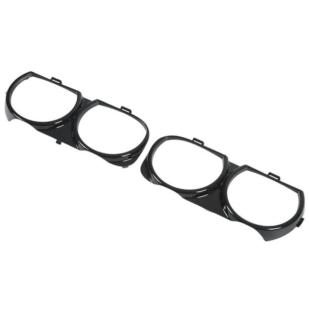 Biseles De Lámpara De Faro Delantero, CH2511101 Ajuste Perfecto 2 Piezas 68259053AB ABS Negro Resistente Al Desgaste Antiarañazos Para Automoción