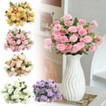 thumbnail image 5 of SLYNSHome Artificial Carnations Flowers Silk Hydrangea Bouquet Decoration Champagne Plastic Plants Flower for Indoor Outdoor Decor, 5 of 5