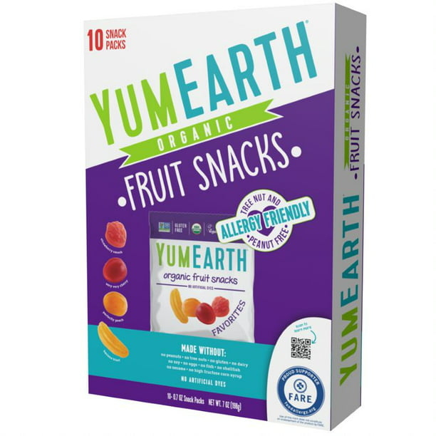Yumearth Organic Fruit Snacks, 10 ct, 0.7 oz - Walmart.com - Walmart.com