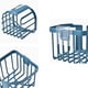 thumbnail image 3 of Soporte de papel higiénico, cesta de papel higiénico montada en la pared, estante de almacenamiento de baño resistente para el hogar, color azul, 3 of 4