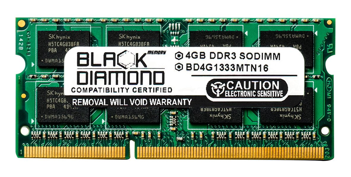 Overleve Rouse På daglig basis 4GB RAM Memory for Compaq Presario CQ50 Series Presario CQ57-229WM Black  Diamond Memory Module DDR3 SO-DIMM 204pin PC3-10600 1333MHz Upgrade -  Walmart.com