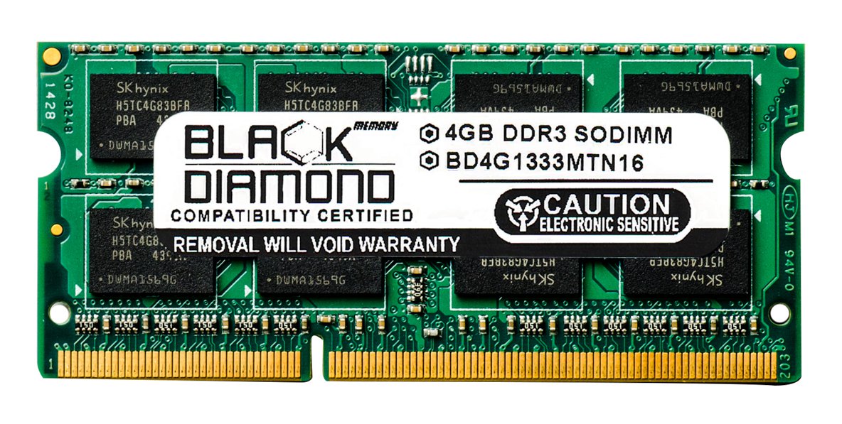 4GB RAM Memory for Acer Aspire 5830T TimelineX Black Diamond Memory Module DDR3 SO-DIMM 204pin PC3-10600 1333MHz Upgrade - image 1 of 1