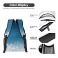 thumbnail image 4 of Yiaed Christmas Snowflakes Print School Backpack College Backpack Daypacks for Students High School Spacious and Durable Daypack for Work and Travel-One Size, 4 of 6
