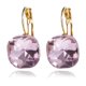 thumbnail image 2 of Pendientes Hoop Azul Personalidad Retro Huggie Pendientes Zircon Cristal, 2 of 2