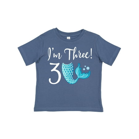 

Inktastic 3rd Birthday Mermaid Party Gift Toddler Toddler Girl T-Shirt