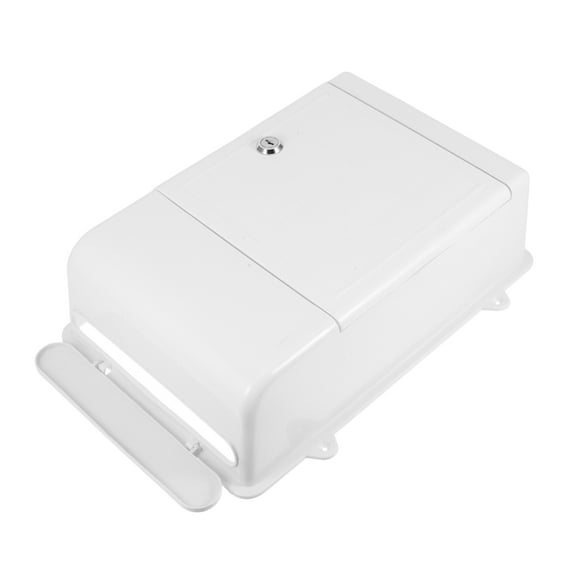 LOLIPPYY White Plastic Wall Mailbox with Lock, 1 Piece, Suitable for Indoor and Outdoor Use by General Users