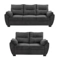 thumbnail image 1 of Sala 3-2 TRINITY Venecia 2 piezas ( Sofá, Love Seat ) Gris Carbón, 1 of 8