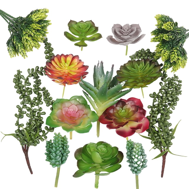 Inteprter Accesorios para fotos microsuculentas Plantas simuladas Multifuncional Artificial Realista Decoraciones de bonsái de buen aspecto SET0824 Flores artificiales ES0825 Inteprter HA060204-03B