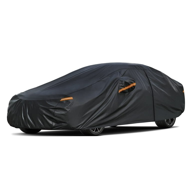 Kayme 7 Layers Heavy Duty Car Cover Waterproof All Weather, Full
