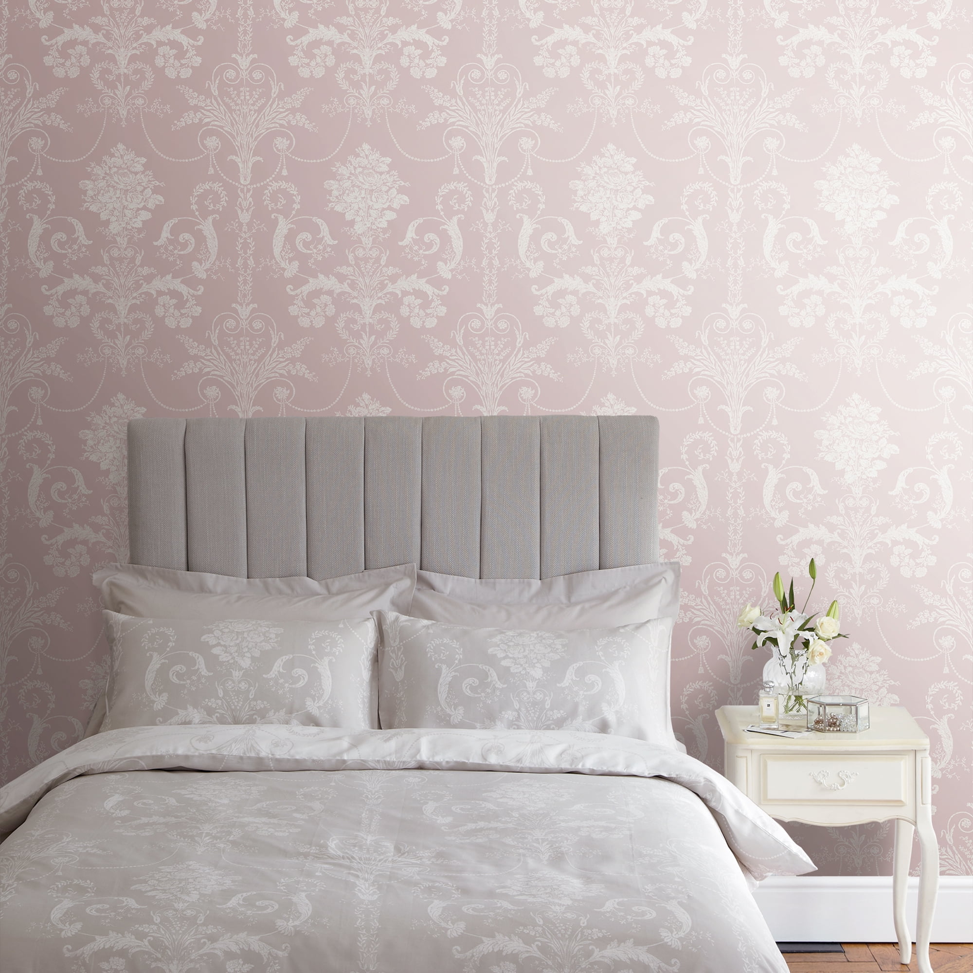 Laura Ashley Josette Amethyst Wallpaper