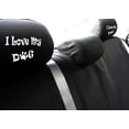 thumbnail image 6 of Yupbizauto New Interchangeable Car Seat Headrest Covers Universal Fit for Cars Vans Trucks-Sold by a Pairs (I Love My Dog), 6 of 6