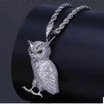 thumbnail image 2 of Hip Hop Trend Zircon Owl Necklace Pendant Men S Charm Pendant Necklace Casual Party Jewelry Gift---Product code 37416, 2 of 5